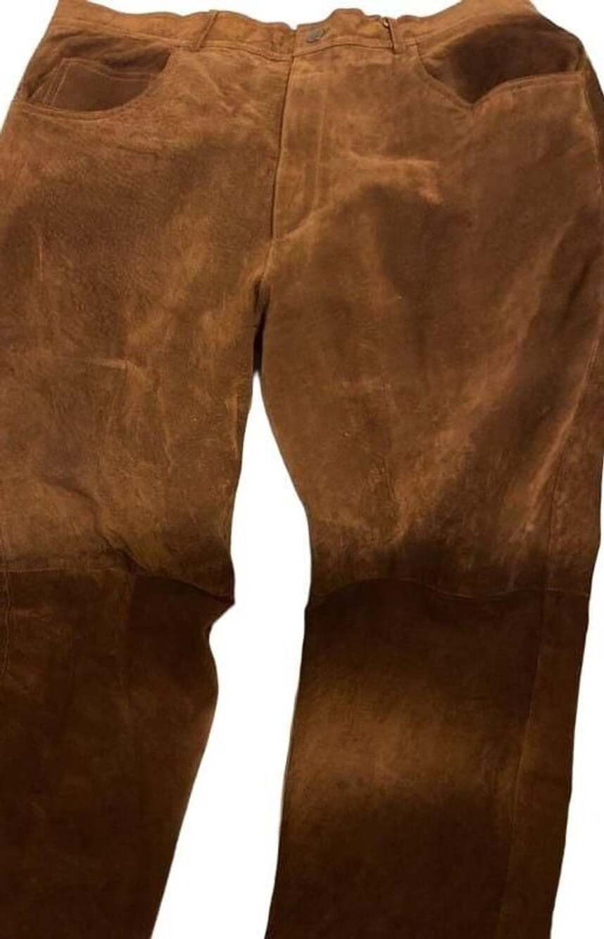 Vintage Genuine leather/suede Fully Lined Brown Pants USA 46 Men’s waiste 46/30.